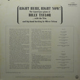 Billy Taylor - Right Here, Right Now! (Vinyl)